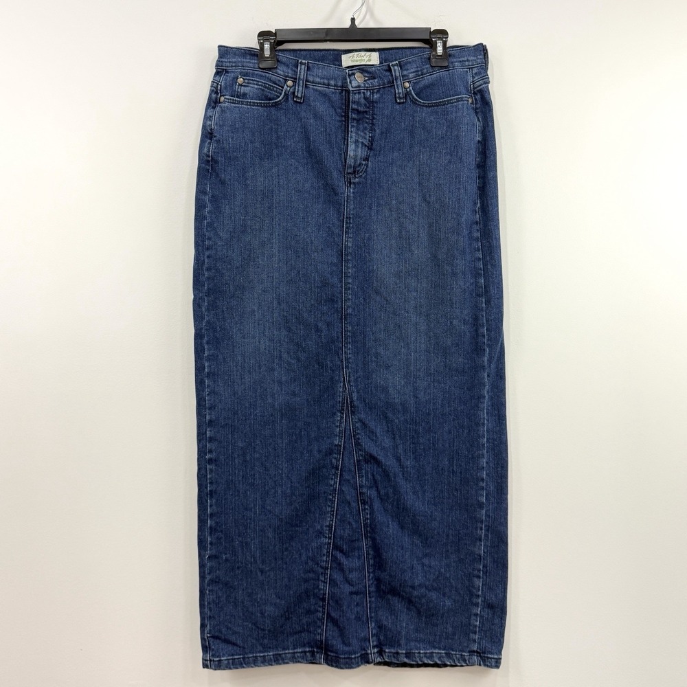 Y2K Wrangler Denim Maxi Skirt 10 Long As Real As Country Cowgirl Western Boho